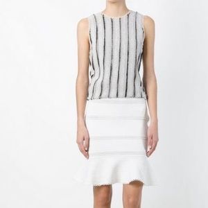 Proenza Schouler Frayed Stripe Tank Top